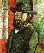 Paul Cezanne sjalvportratt oil on canvas